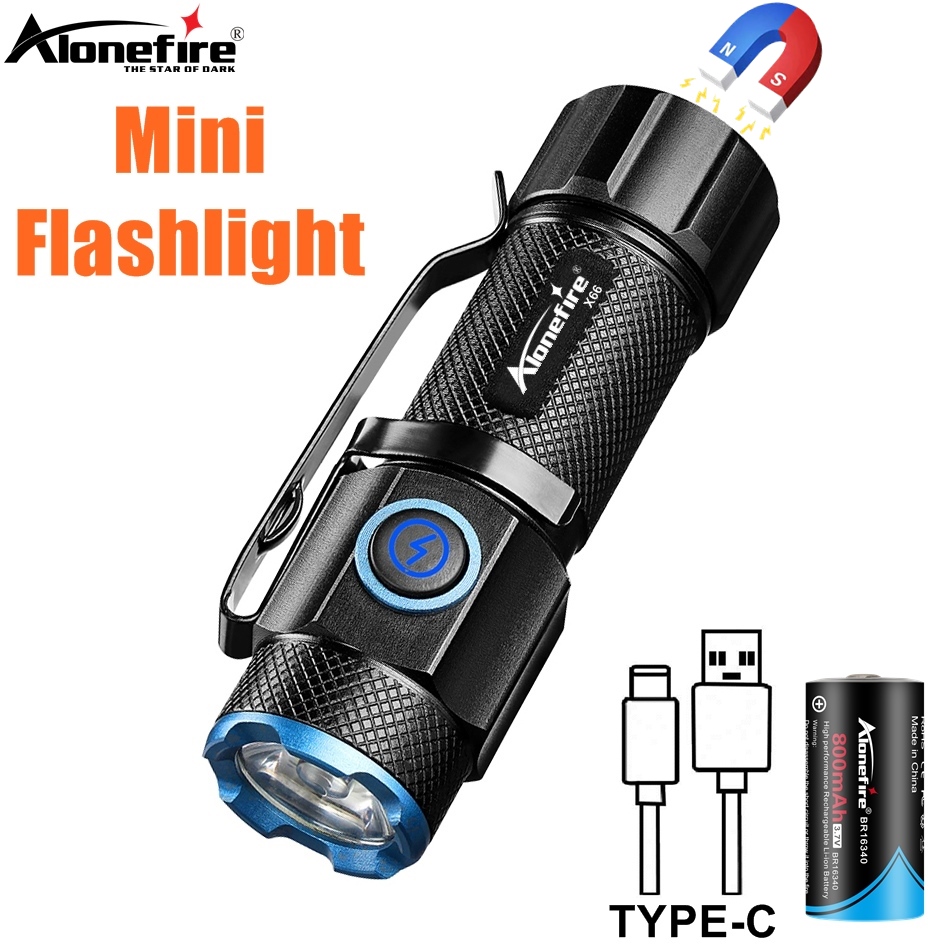Outdoor Adventure With No Backpack - Mini lampe torche 6500K haute luminosité
